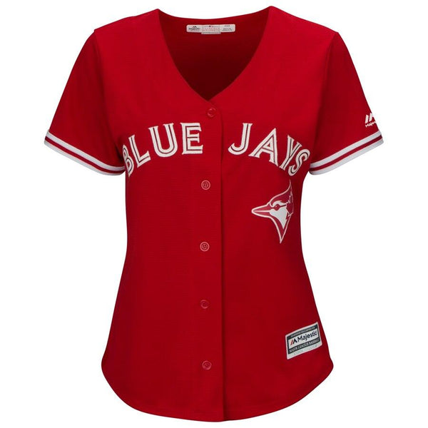 Toronto Blue Jays Majestic Women's Cool Base Replica Team Jersey - Scarlet 2019