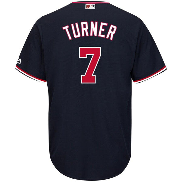 Trea Turner Washington Nationals Majestic Alternate Official Cool Base Replica Player Jersey - Navy 2019