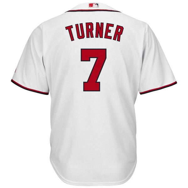 Trea Turner Washington Nationals Majestic Home Cool Base Player Jersey - White 2019