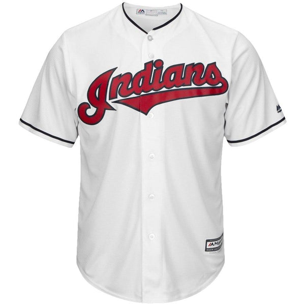 Trevor Bauer Cleveland Indians Majestic Official Cool Base Player Jersey - White 2019