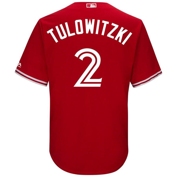 Troy Tulowitzki Toronto Blue Jays Majestic Cool Base Replica Player Jersey - Scarlet 2019