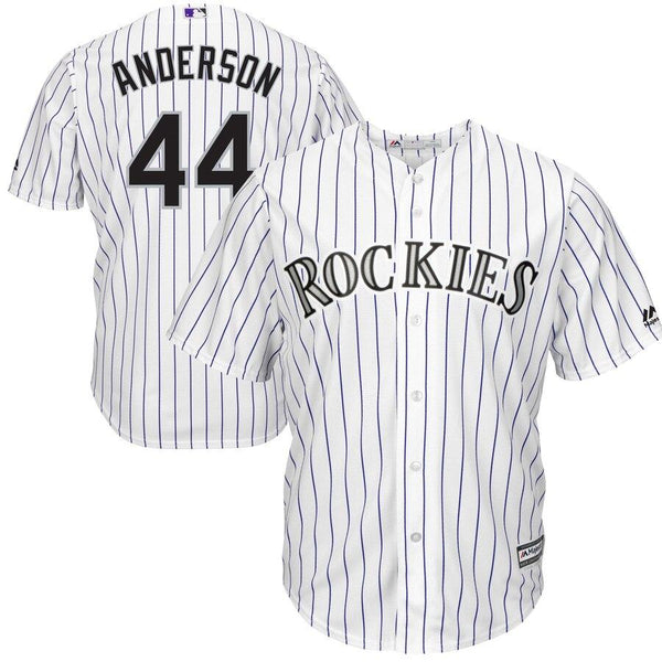 Tyler Anderson Colorado Rockies Majestic Home Cool Base Player Jersey - White 2019