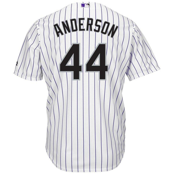 Tyler Anderson Colorado Rockies Majestic Home Cool Base Player Jersey - White 2019