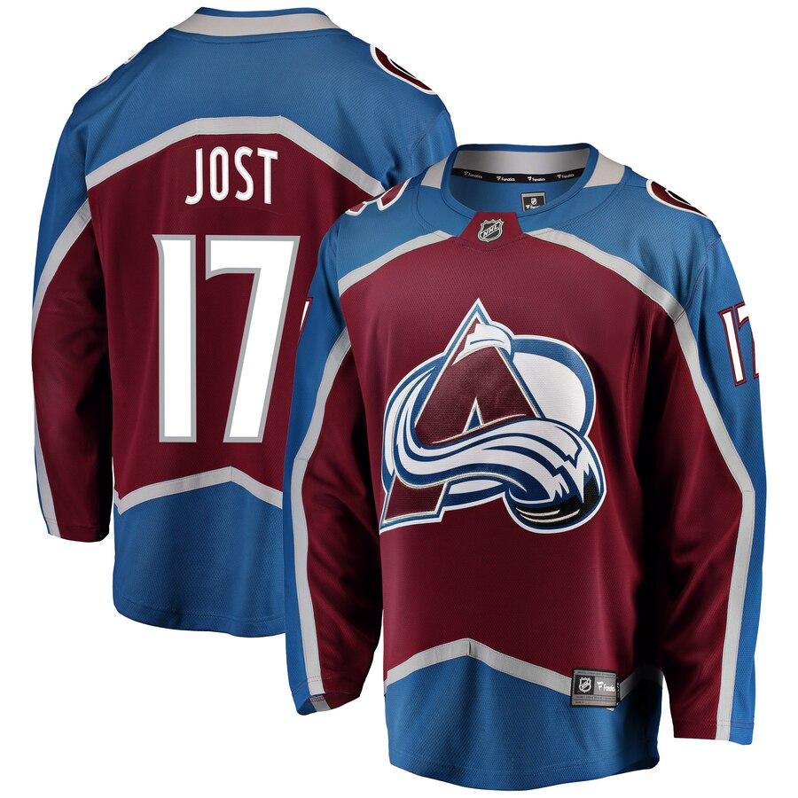 Tyson Jost Colorado Avalanche Breakaway Player Jersey – Burgundy 2019