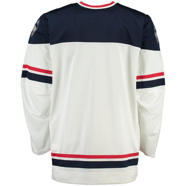UConn Huskies NCAA Replica Hockey Jersey - White 2019