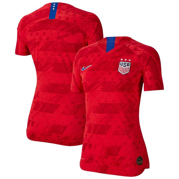 USWNT Women's 2019 Away Vapor Jersey – Red 2019