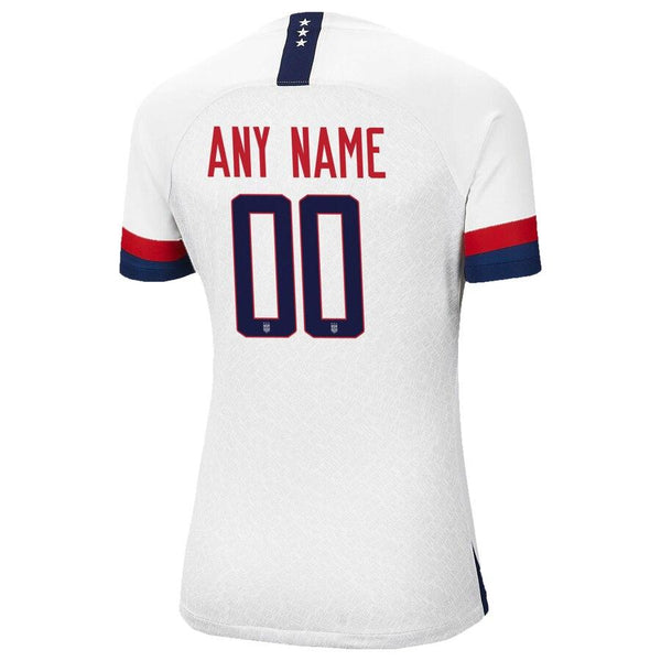 USWNT Women's 2019 Home Vapor Match Custom Jersey – White 2019