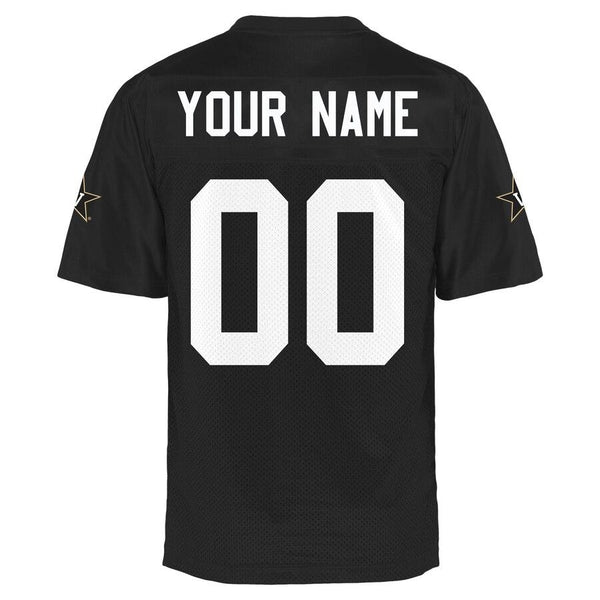 Vanderbilt Commodores Personalized Football Name &amp; Number Jersey - Black 2019