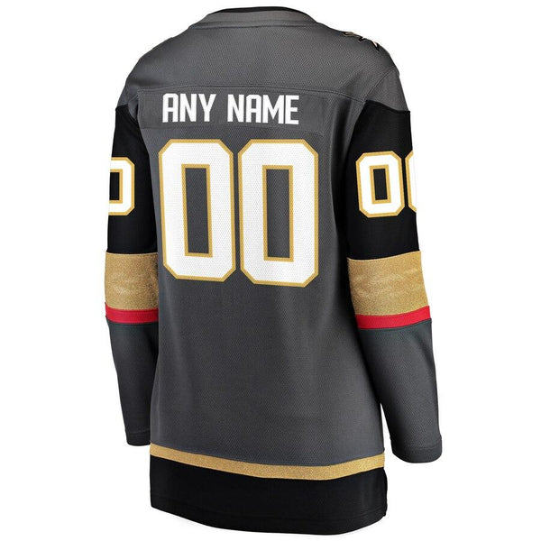 Vegas Golden Knights Women's Home Breakaway Custom Jersey - Black 2019