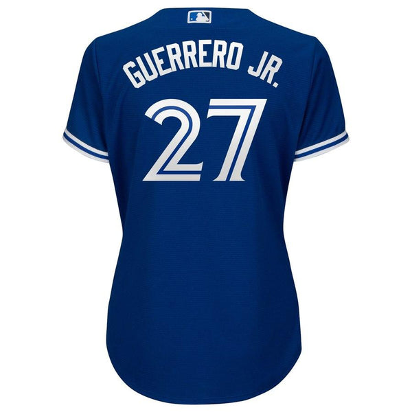 Vladimir Guerrero Jr. Toronto Blue Jays Majestic Women's Cool Base Player Jersey – Royal 2019