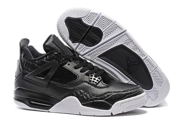 Nike Air Jordan 4 Retro Black White Basketball Men Size US 7 - 13
