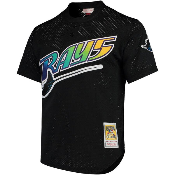 Wade Boggs Tampa Bay Rays Mitchell &amp; Ness Cooperstown Collection 1991 Mesh Batting Practice Jersey - Black 2019