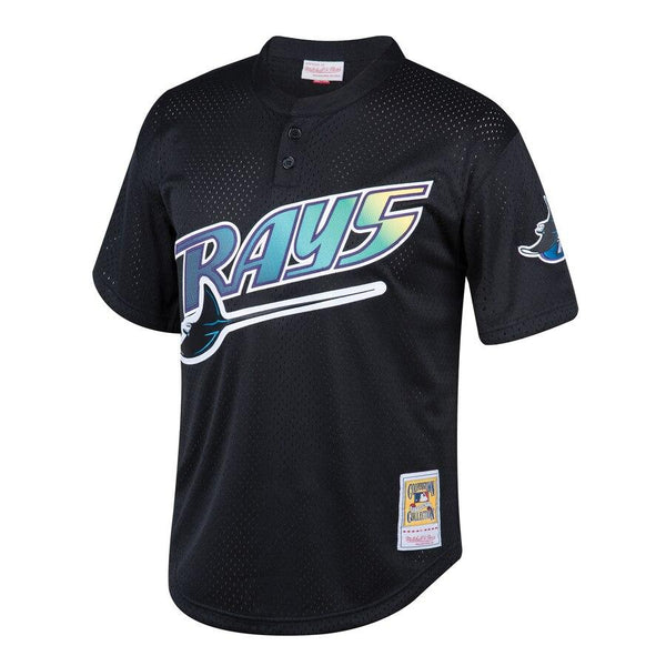 Wade Boggs Tampa Bay Rays Mitchell &amp; Ness Youth Cooperstown Collection Mesh Batting Practice Jersey – Black 2019