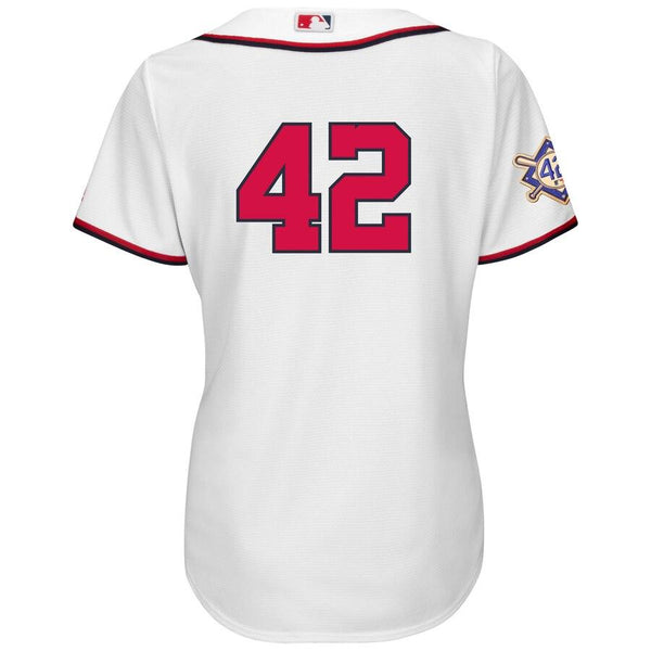 Washington Nationals Majestic Women's 2019 Jackie Robinson Day Official Cool Base Jersey – White 2019