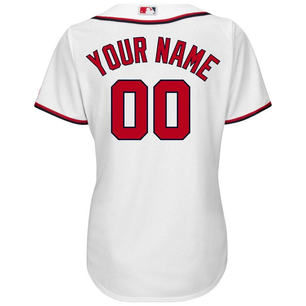 Washington Nationals Majestic Women's Home Cool Base Custom Jersey - White 2019