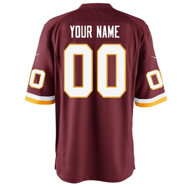 Washington Redskins Custom Game Jersey - Burgundy 2019