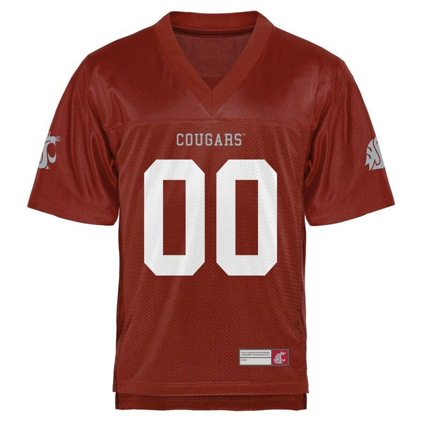 Washington State Cougars Personalized Football Name &amp; Number Jersey - Crimson 2019