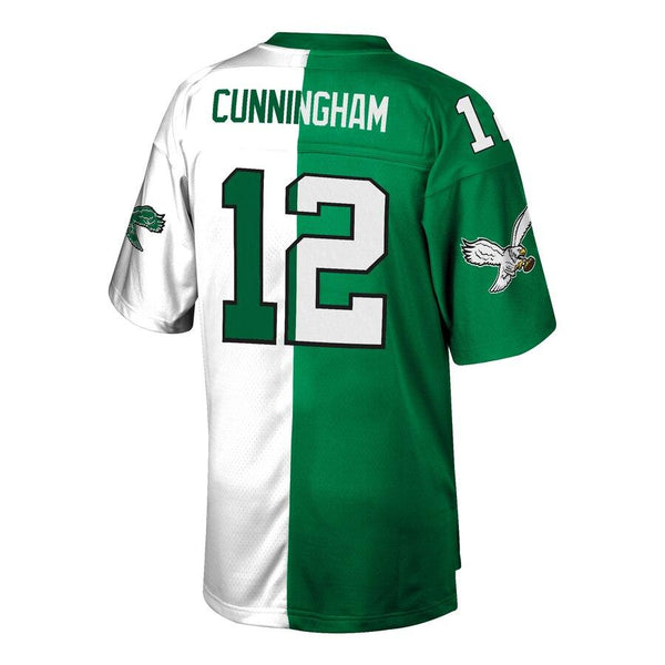 Randall Cunningham Philadelphia Eagles Mitchell &amp; Ness Retired Player Split Replica Jersey – Green/White 2019