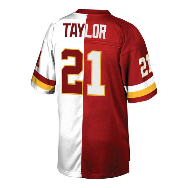 Sean Taylor Washington Redskins Mitchell &amp; Ness Retired Player Split Replica Jersey – Burgundy/White 2019