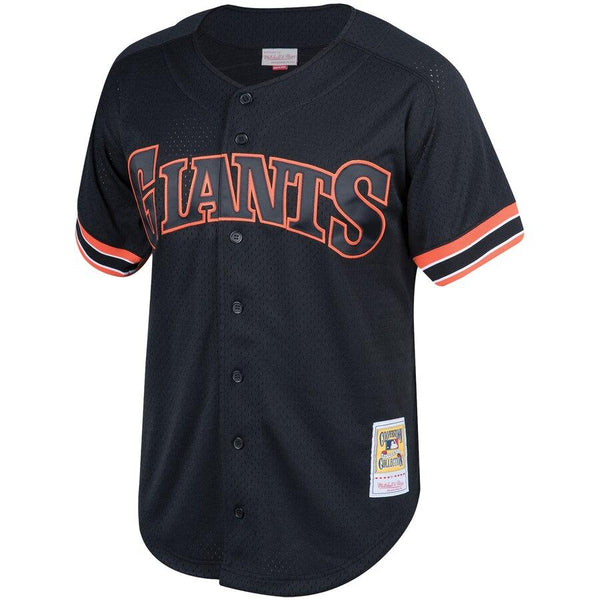 Will Clark San Francisco Giants Mitchell &amp; Ness Fashion Cooperstown Collection Mesh Batting Practice Jersey - Black 2019
