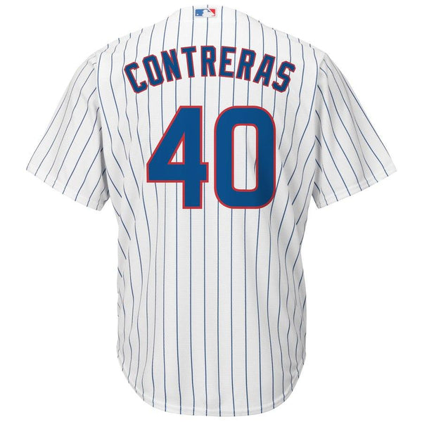 Willson Contreras Chicago Cubs Majestic Official Cool Base Player Jersey - White 2019