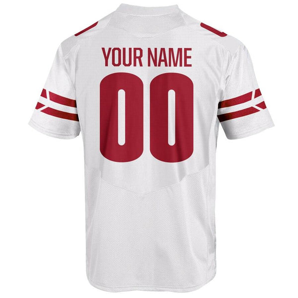 Wisconsin Badgers Under Armour Custom Replica Jersey – White 2019