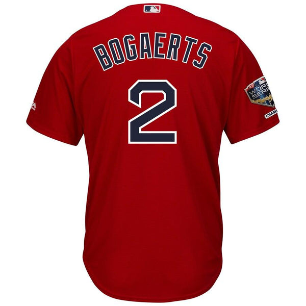 Xander Bogaerts Boston Red Sox Majestic World Series Champions Alternate Cool Base Player Jersey – Scarlet 2019