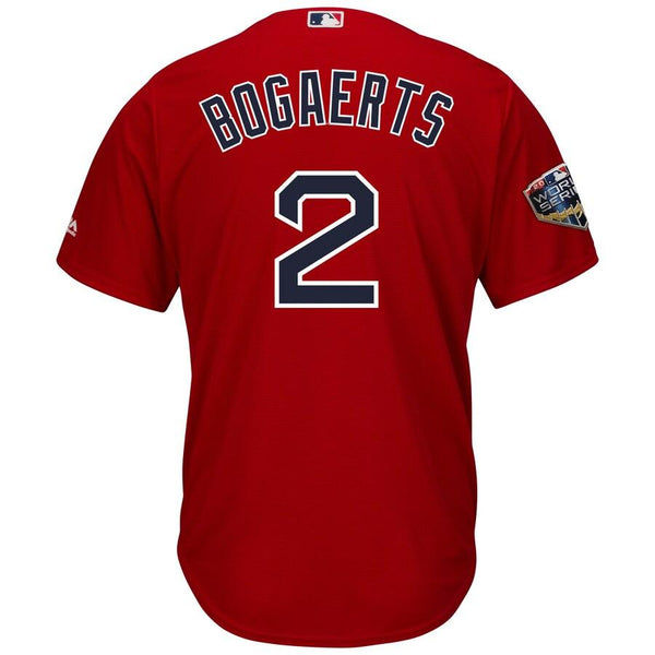 Xander Bogaerts Boston Red Sox Majestic World Series Cool Base Player Jersey – Scarlet 2019
