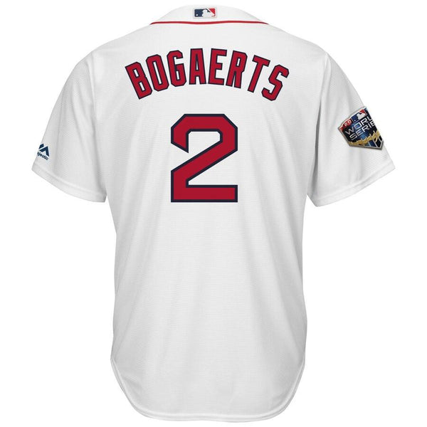Xander Bogaerts Boston Red Sox Majestic World Series Cool Base Player Jersey – White 2019