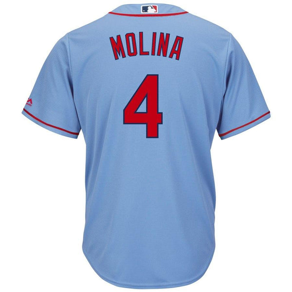 Yadier Molina St. Louis Cardinals Majestic Alternate Cool Base Player Jersey – Horizon Blue 2019