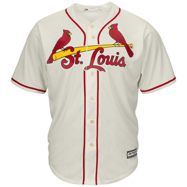 Yadier Molina St. Louis Cardinals Majestic Cool Base Player Jersey - Cream 2019