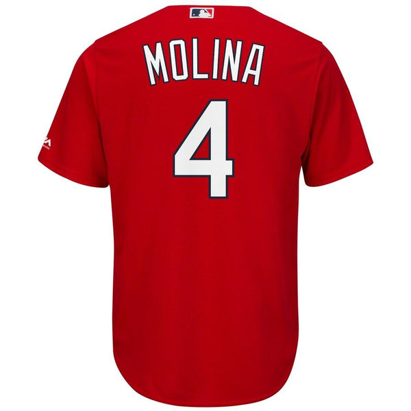 Yadier Molina St. Louis Cardinals Majestic Cool Base Player Jersey - Scarlet 2019