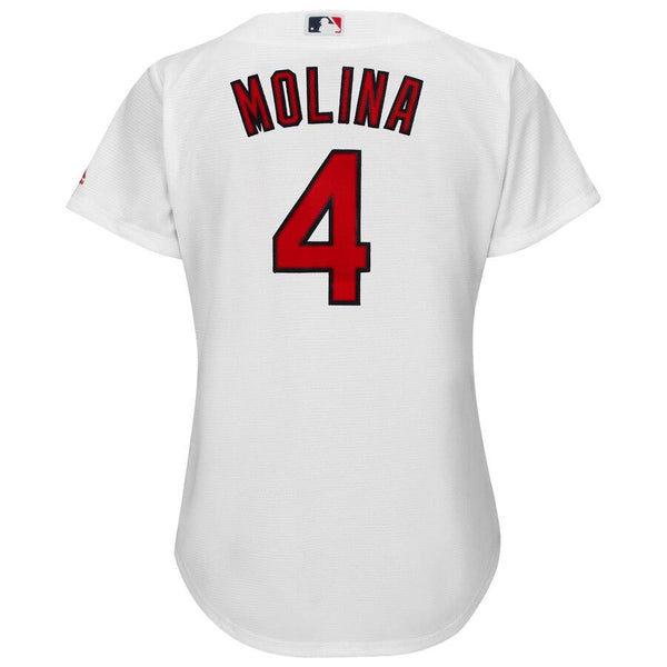 Yadier Molina St. Louis Cardinals Majestic Women's Cool Base Player Jersey - White 2019