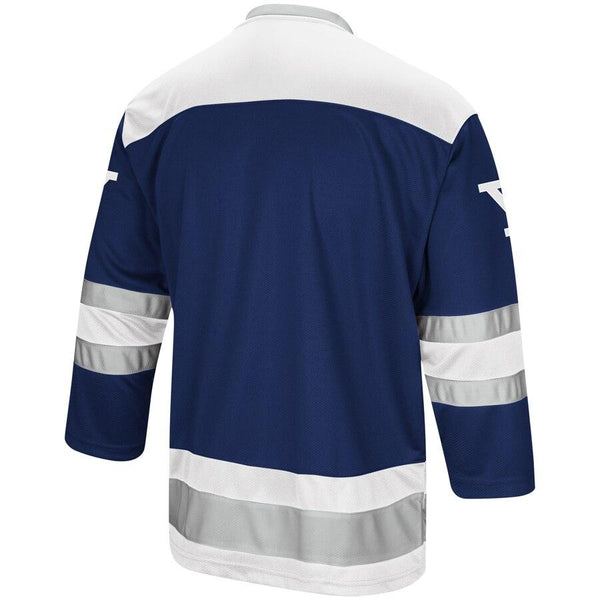 Yale Bulldogs Colosseum Athletic Machine Hockey Sweater Jersey – Navy 2019