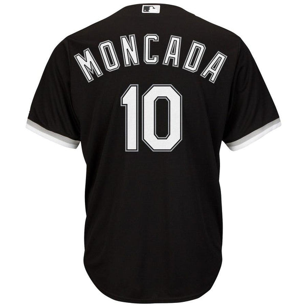 Yoan Moncada Chicago White Sox Majestic Alternate Official Cool Base Replica Player Jersey - Black 2019