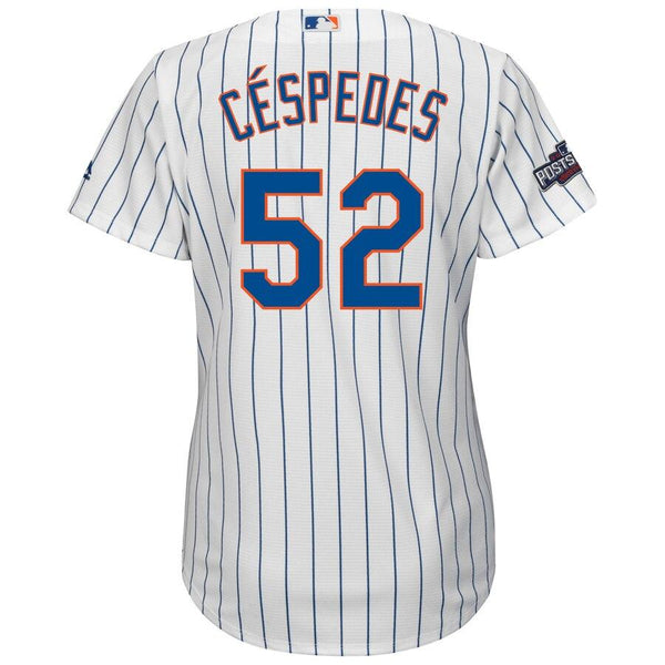 Yoenis Cespedes New York Mets Majestic Women's 2016 Postseason Home Cool Base Jersey - White 2019
