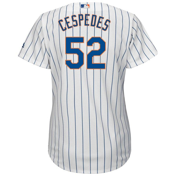 Yoenis Cespedes New York Mets Majestic Women's Official Cool Base Player Jersey - White 2019